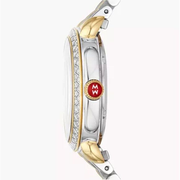 NWT Michele Sidney Classic Two-Tone Diamond Watch